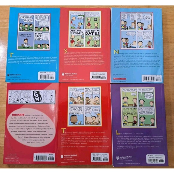 Big Nate Graphic Novels by Lincoln Peirce Lot of 6 Trade Paperback - Picture 10 of 10